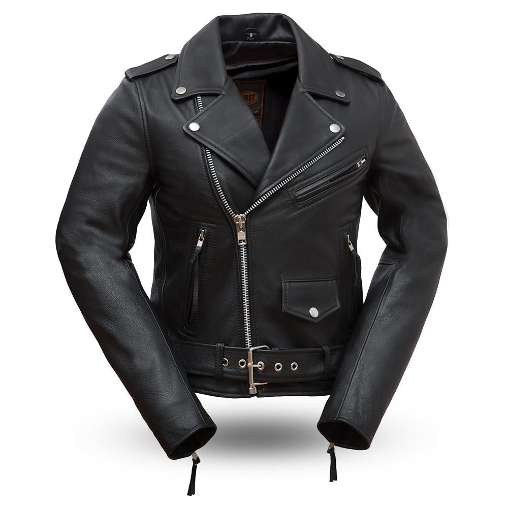 Rockstar Moto Lambskin Leather Jacket Women's Fashion Leather Jacket FMCo Black XS 