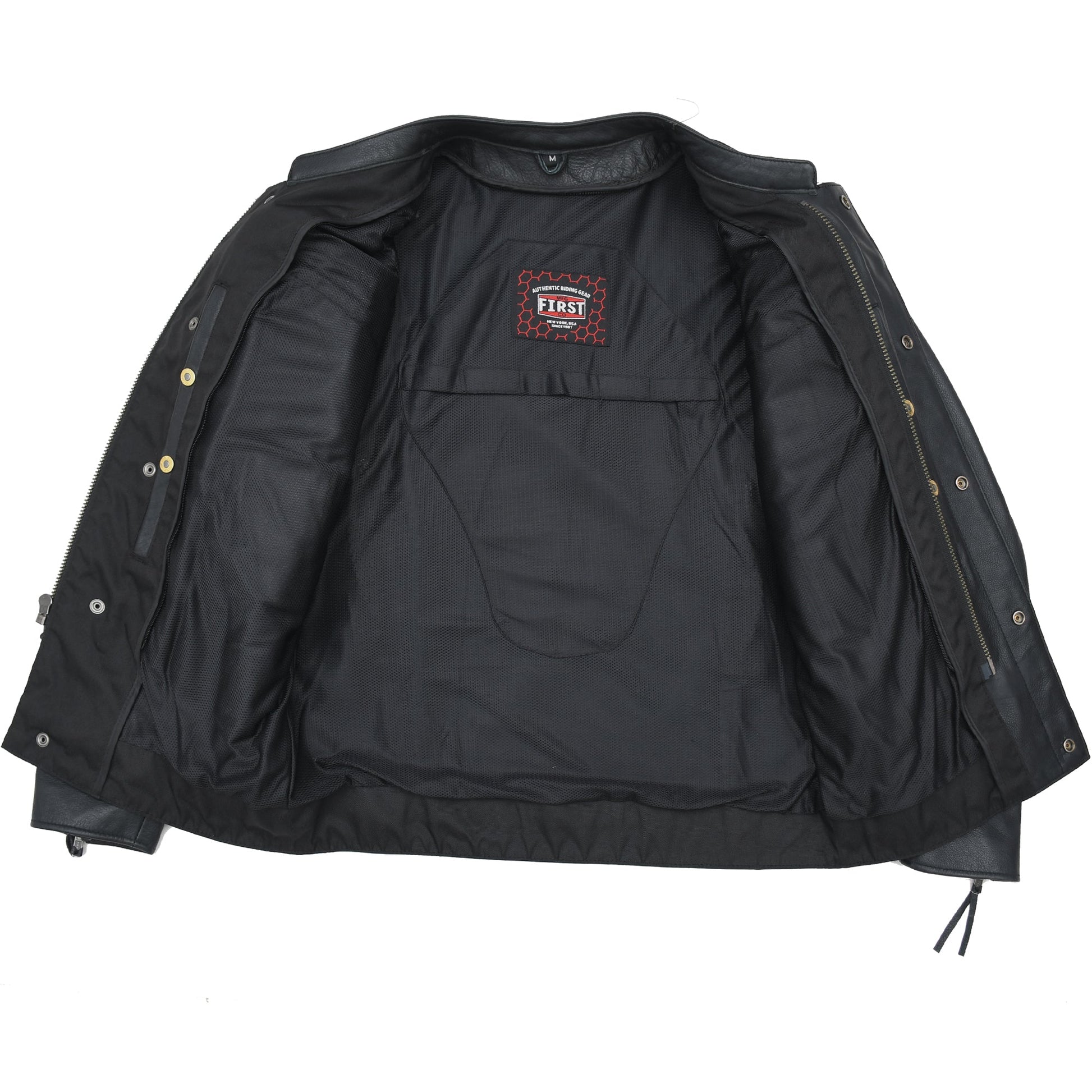 Raider Men's Motorcycle Leather Jacket Men's Leather Jacket First Manufacturing Company
