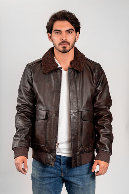 Old World Map Bomber Jacket Brown Men's Bomber Jacket FMCo   