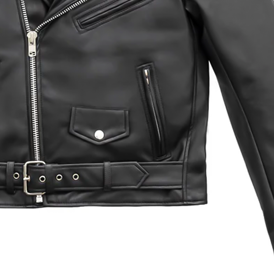 Cassandra - Women's Vegan Leather Motorcycle Jacket Women's Leather Jacket BH&BR COLLAB