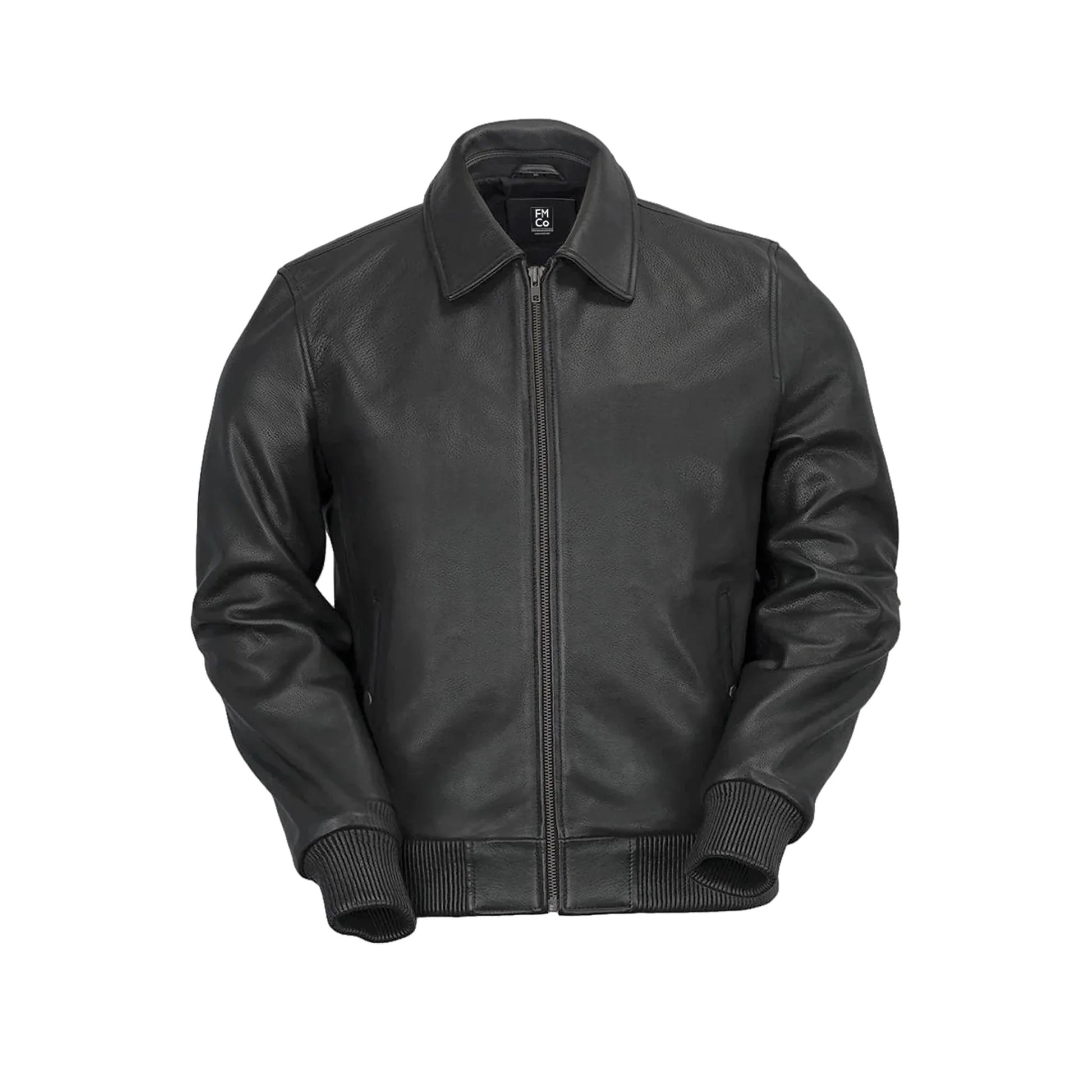 Castor - Mens Fashion Leather Jacket Men's Fashion Jacket FMCo Black XS