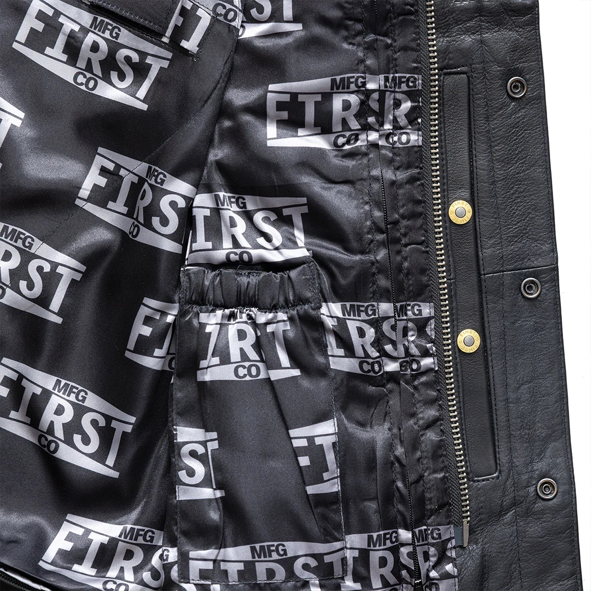 FMCo Men's Signature Leather Vest Men's Leather Vest First Manufacturing Company