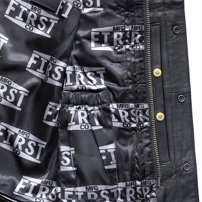 FMCo Men's Signature Leather Vest Men's Leather Vest First Manufacturing Company
