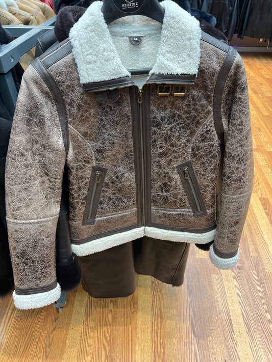 Women's Sheepskin Crunch Jacket