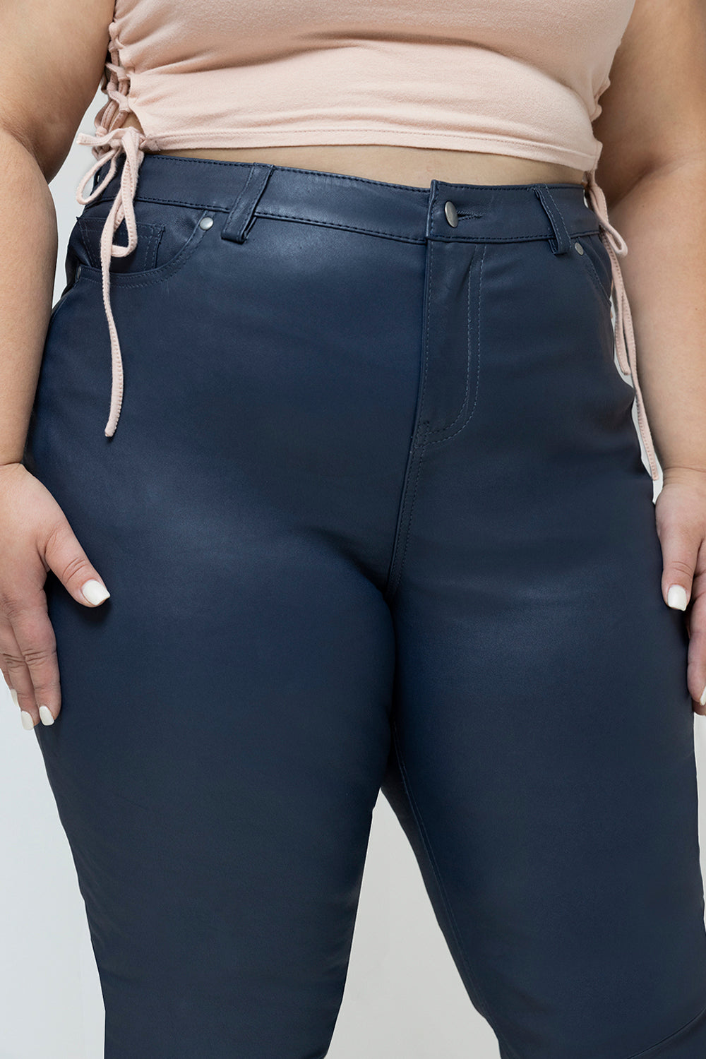 Arya Leather Pants  FMCo DARK BLUE 0 