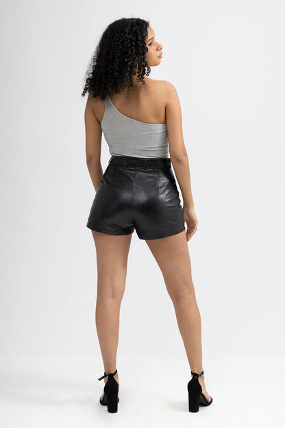 Maleni Womens Leather Shorts Women's Leather Shorts FMCo   