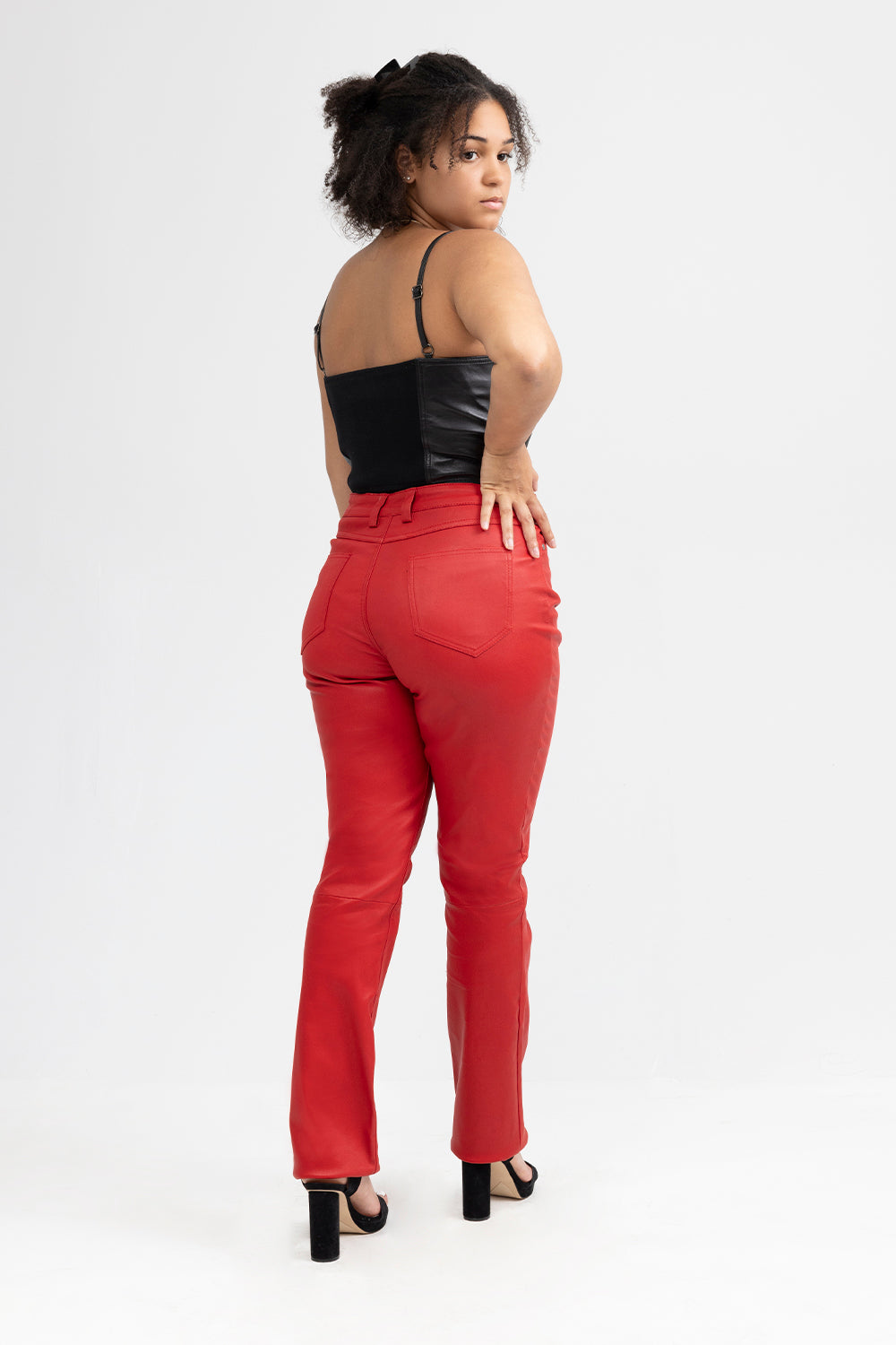 Mely Fashion Leather Crop Top Leather Top FMCo   