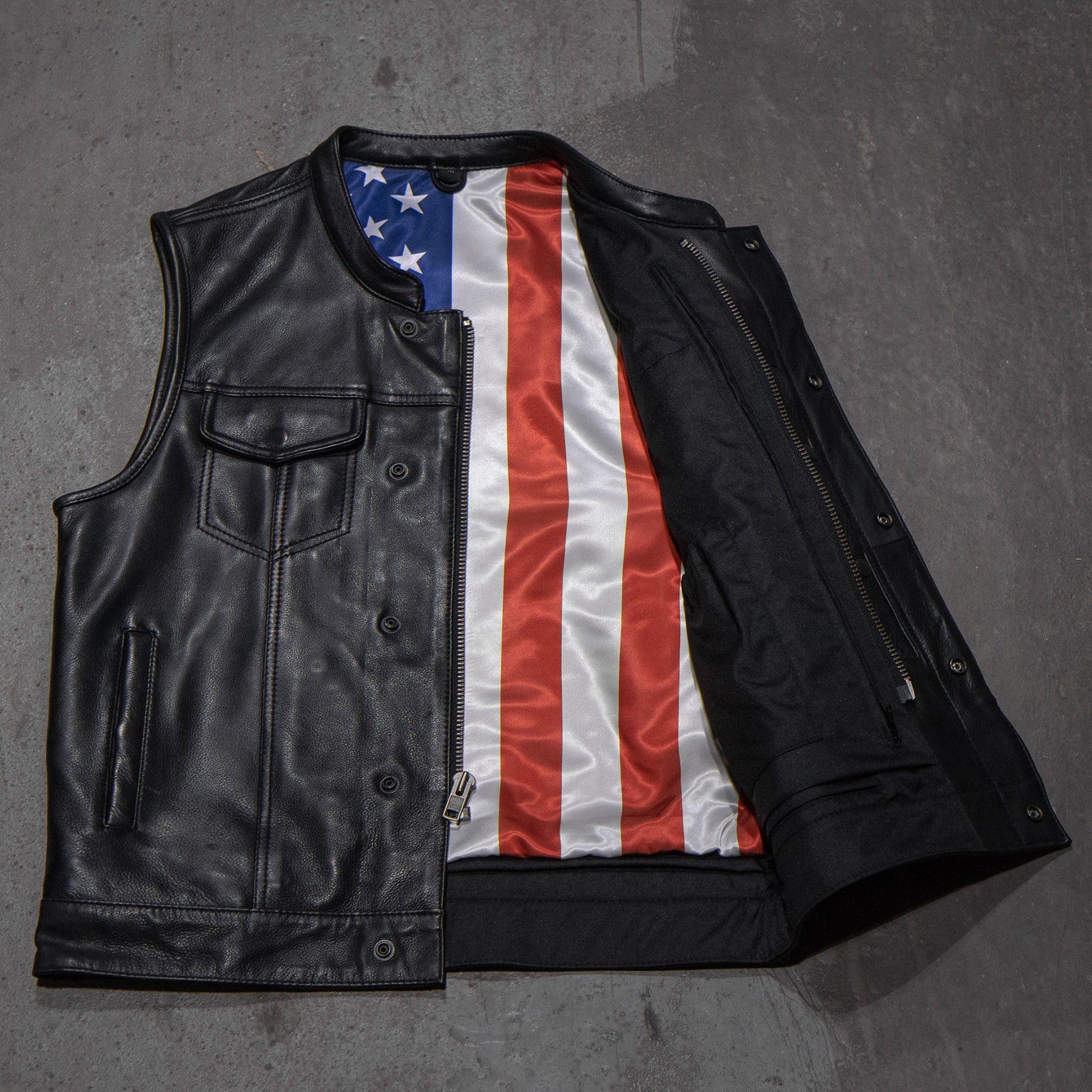 Sharp Shooter - American Flag  / Black Stitch Closeout First Manufacturing Company   