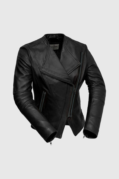 Trish Womens Leather Jacket Black Women's Leather Jacket FMCo Black XS