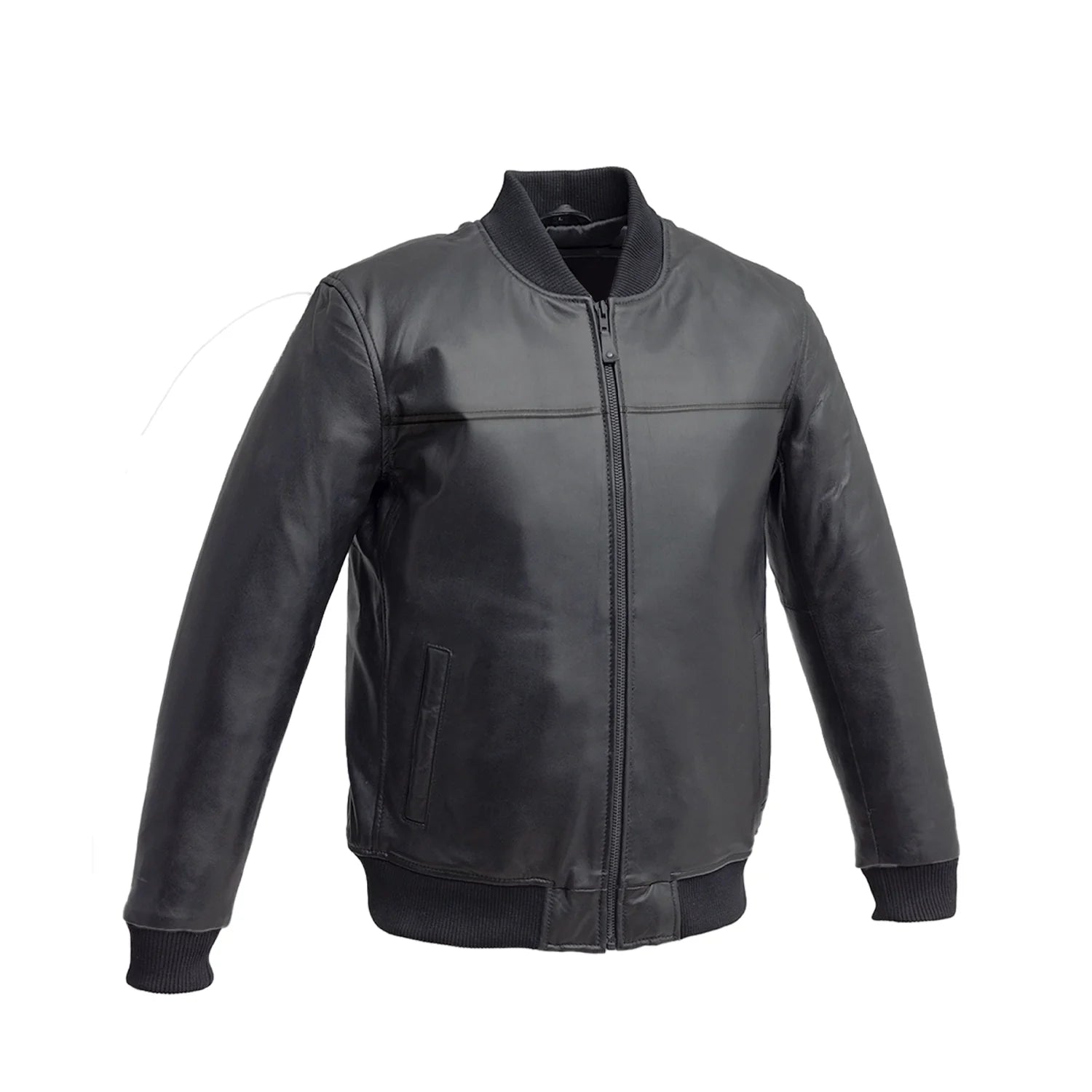 Dani Womens Fashion Leather Bomber Jacket Women's New Zealand Lambskin Leather FMCo Black S