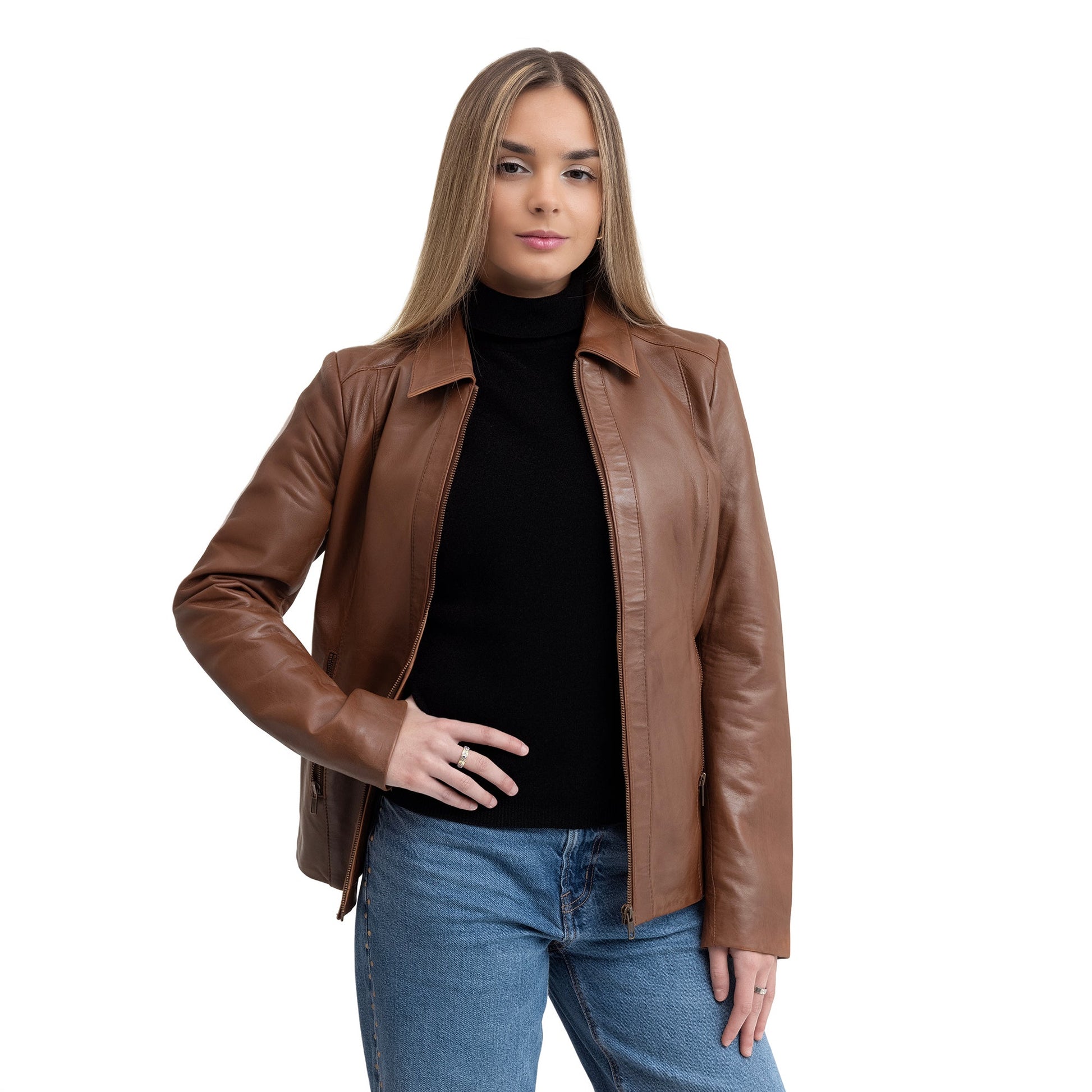 Patricia Womens Fashion Leather Jacket Women's Leather Jacket FMCo
