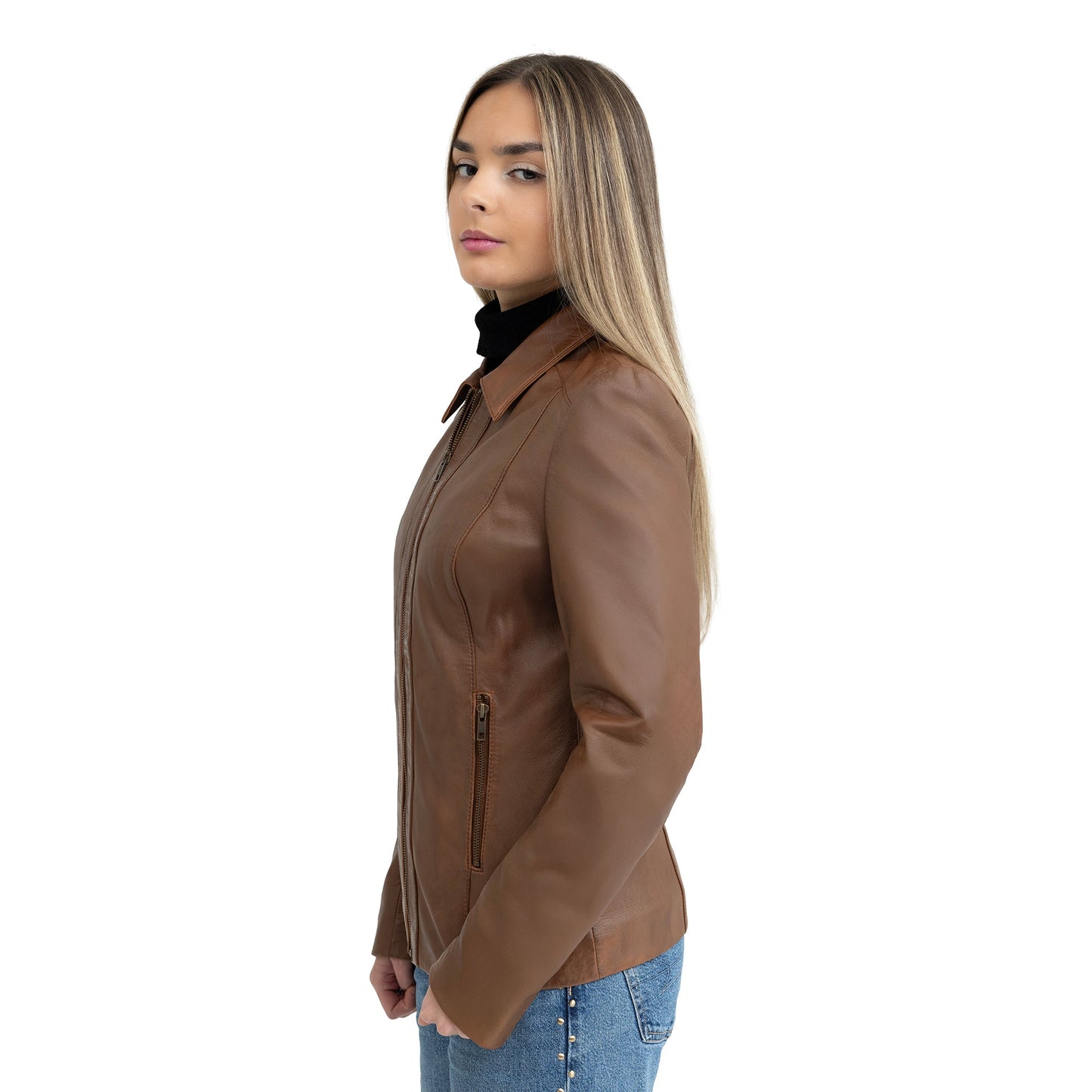 Patricia Womens Fashion Leather Jacket Women's Leather Jacket FMCo