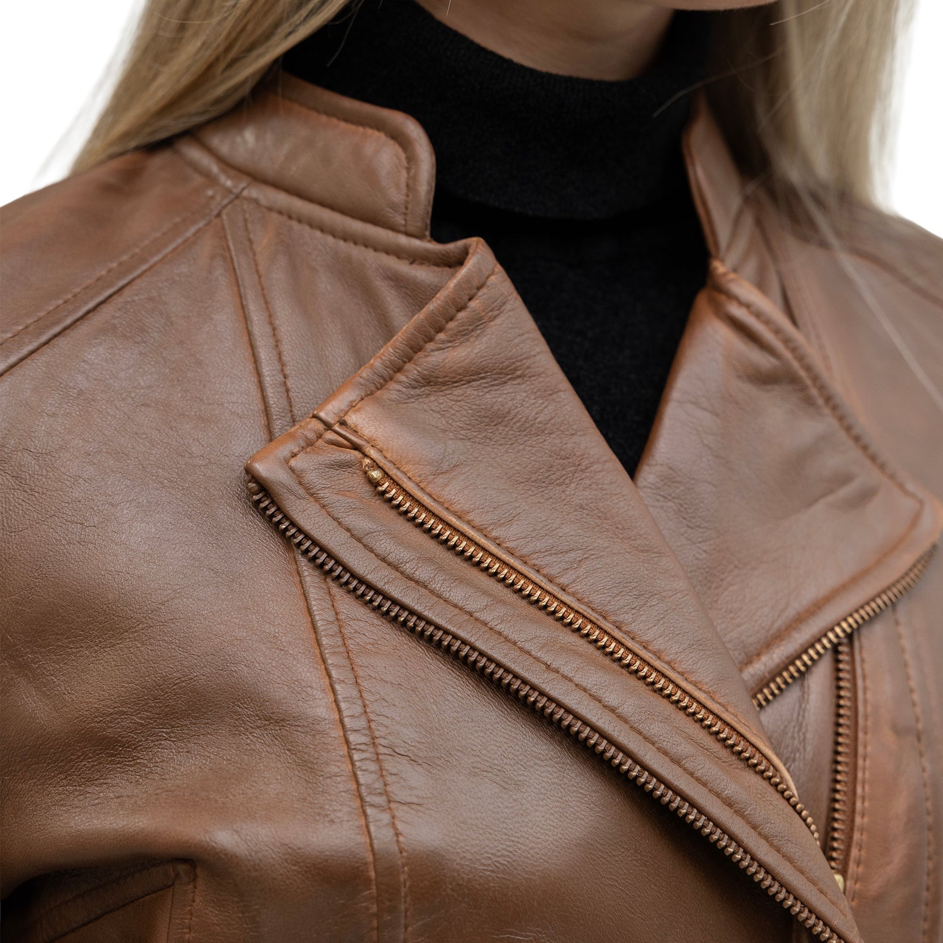 Zoey Womens Fashion Leather Jacket Women's Leather Jacket FMCo