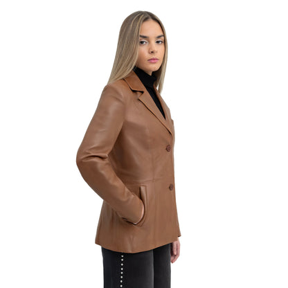 Dahlia Womens Fashion Leather Jacket Women's Leather Jacket FMCo