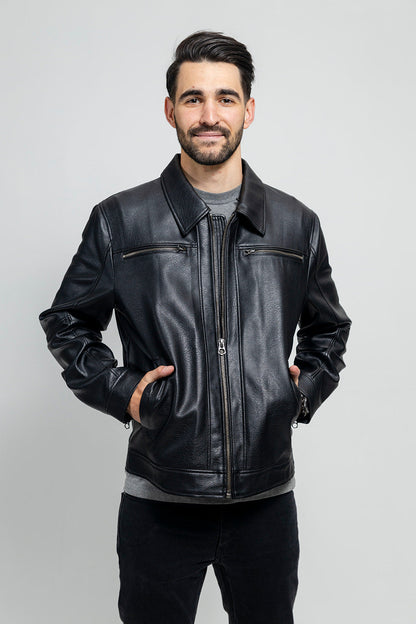 Conner Men's Vegan Faux Leather Jacket Men's Vegan Faux Leather jacket FMCo   