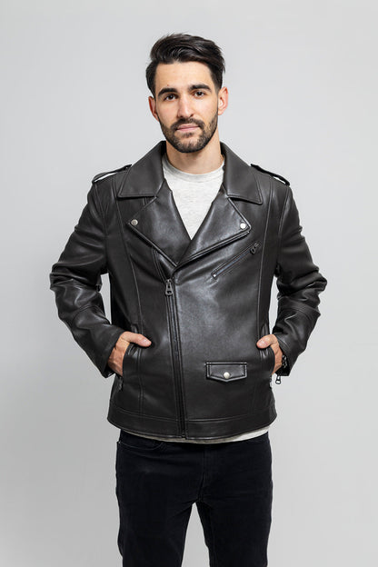 Nash Vegan Faux Leather Jacket Men's Vegan Faux Leather jacket FMCo   