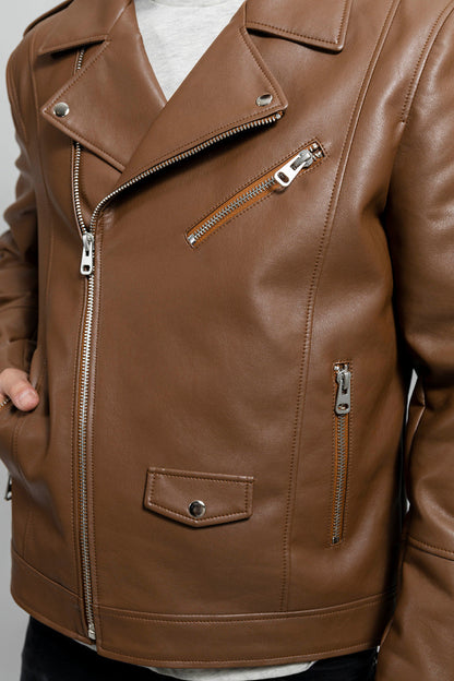 Nash Vegan Faux Leather Jacket Men's Vegan Faux Leather jacket FMCo   