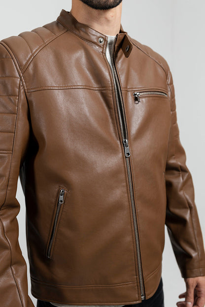 Dustin Men's Vegan Faux Leather Jacket Men's Vegan Faux Leather jacket FMCo   