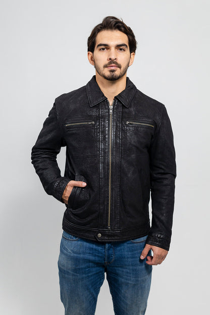 Austin Mens Leather Jacket Men's Leather Jacket FMCo   