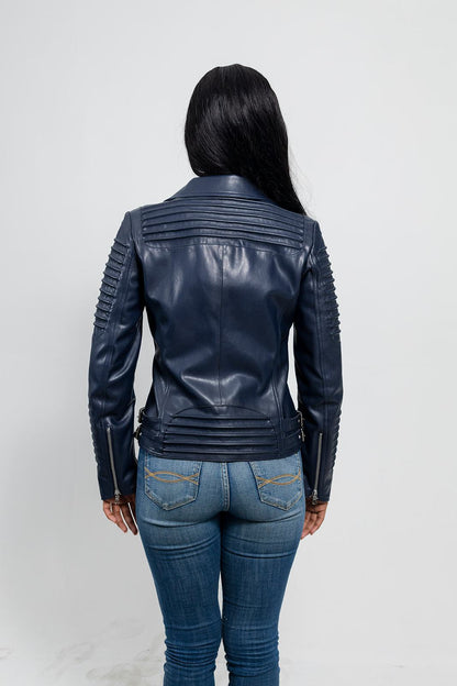 Paris Women's Vegan Faux Leather Jacket Women's Fashion Leather Jacket FMCo   