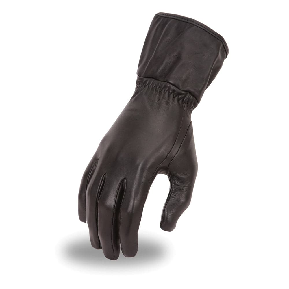 Aero Women's Leather Gloves Women's Gauntlet First Manufacturing Company Black XS