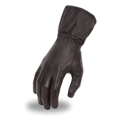 Aero Women's Leather Gloves Women's Gauntlet First Manufacturing Company Black XS