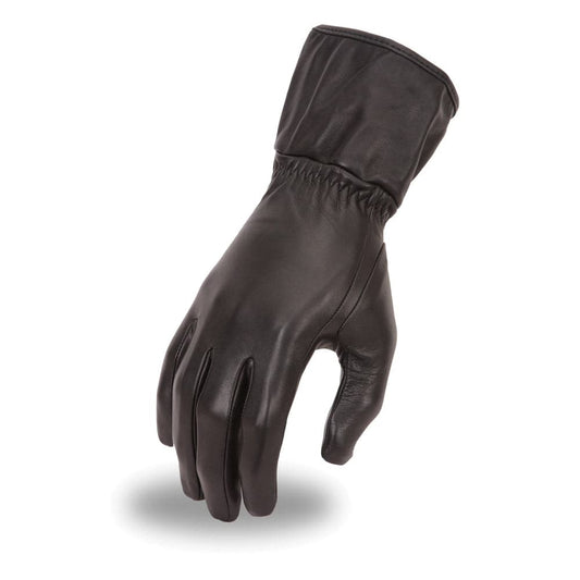 Aero Women's Leather Gloves Women's Gauntlet First Manufacturing Company Black XS