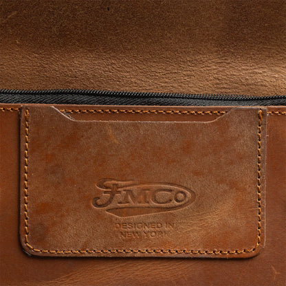 LARGE TRUCKER - Vegetable Tanned Leather Wallet Leather Wallet First Manufacturing Company