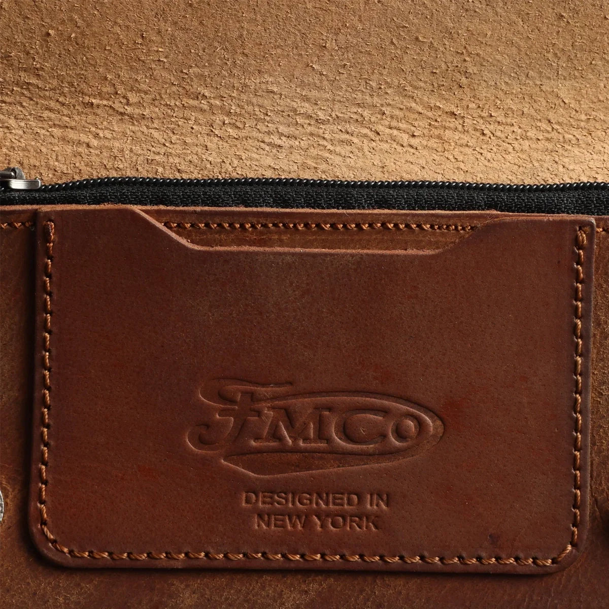 SMALL TRUCKER - Vegetable Tanned Leather Wallet Leather Wallet First Manufacturing Company