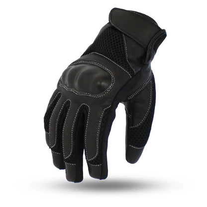 Axis Men's Motorcycle Leather Gloves Men's Gloves First Manufacturing Company Black XS