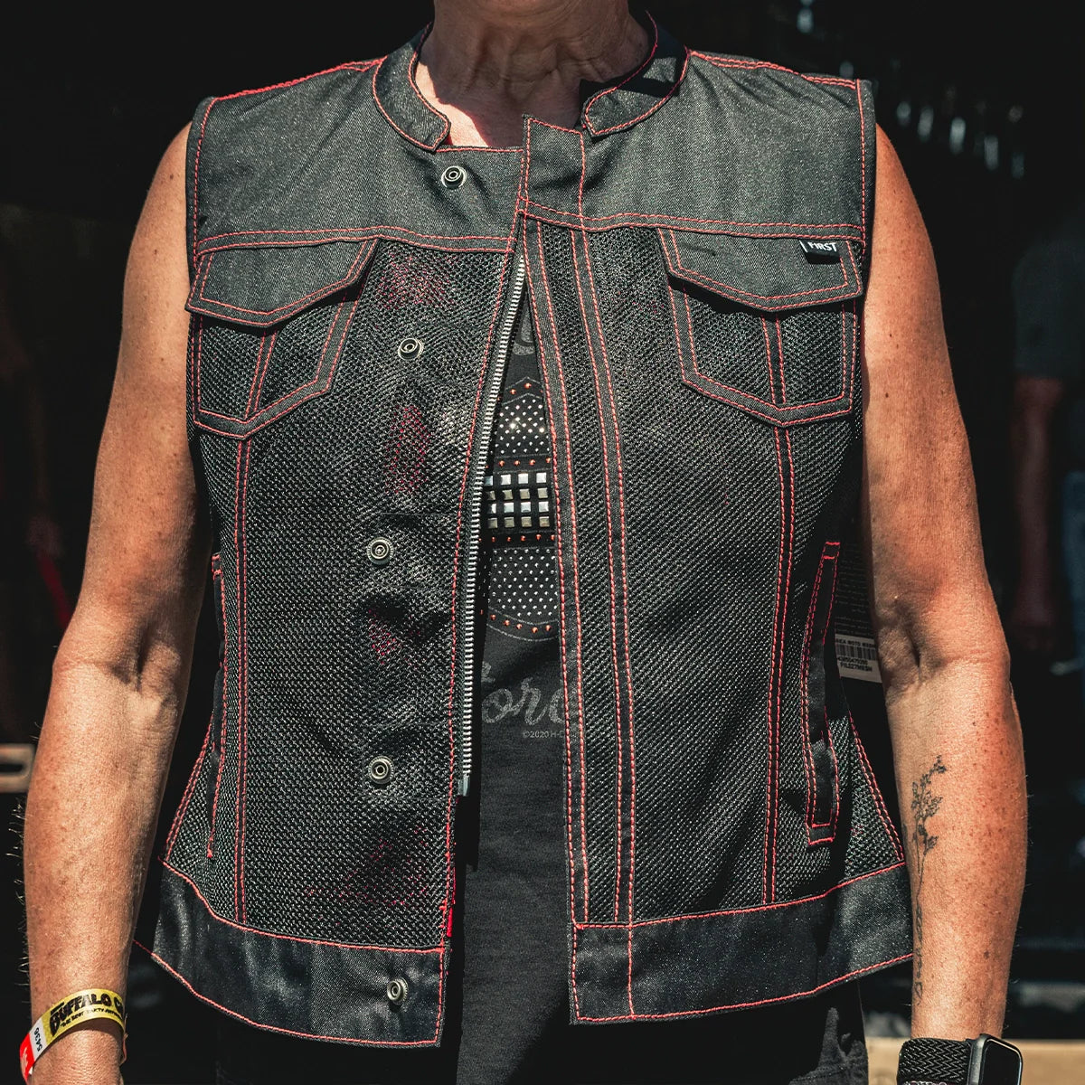 Lowrider Moto Mesh Men's Motorcycle Vest