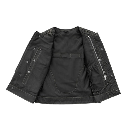 Bonnie Moto Mesh Women's Motorcycle Vest - Diamond Quilt Women's Moto Mesh Vest First Manufacturing Company