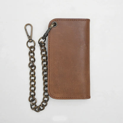 SMALL TRUCKER - Vegetable Tanned Leather Wallet Leather Wallet First Manufacturing Company