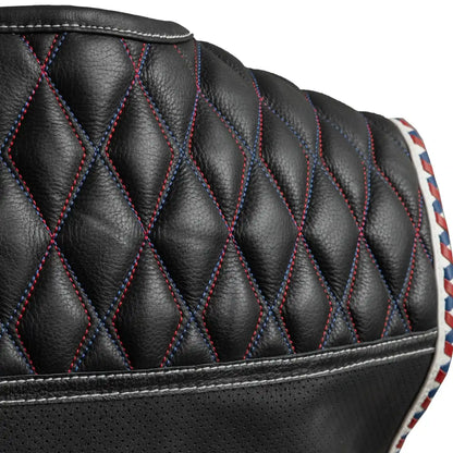 Captain Perforated Men's Motorcycle Leather Vest Men's Perforated Leather Vest First Manufacturing Company