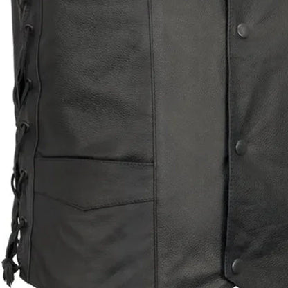 Carbine Men's Western Style Leather Motorcycle Vest Men's Leather Vest First Manufacturing Company