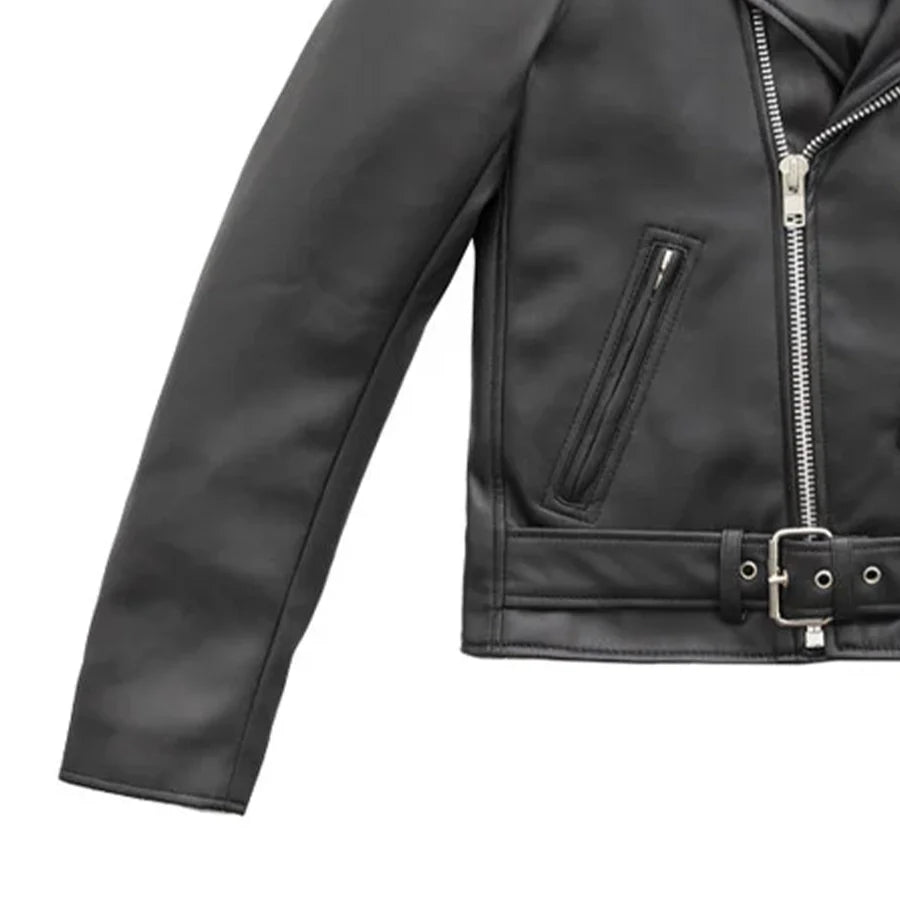 Cassandra - Women's Vegan Leather Motorcycle Jacket Women's Leather Jacket BH&BR COLLAB