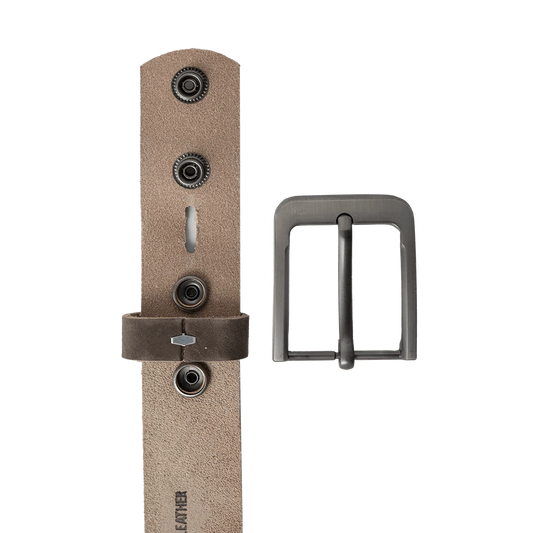 Dark Brown Nubuck Belt Belt First Manufacturing Company   