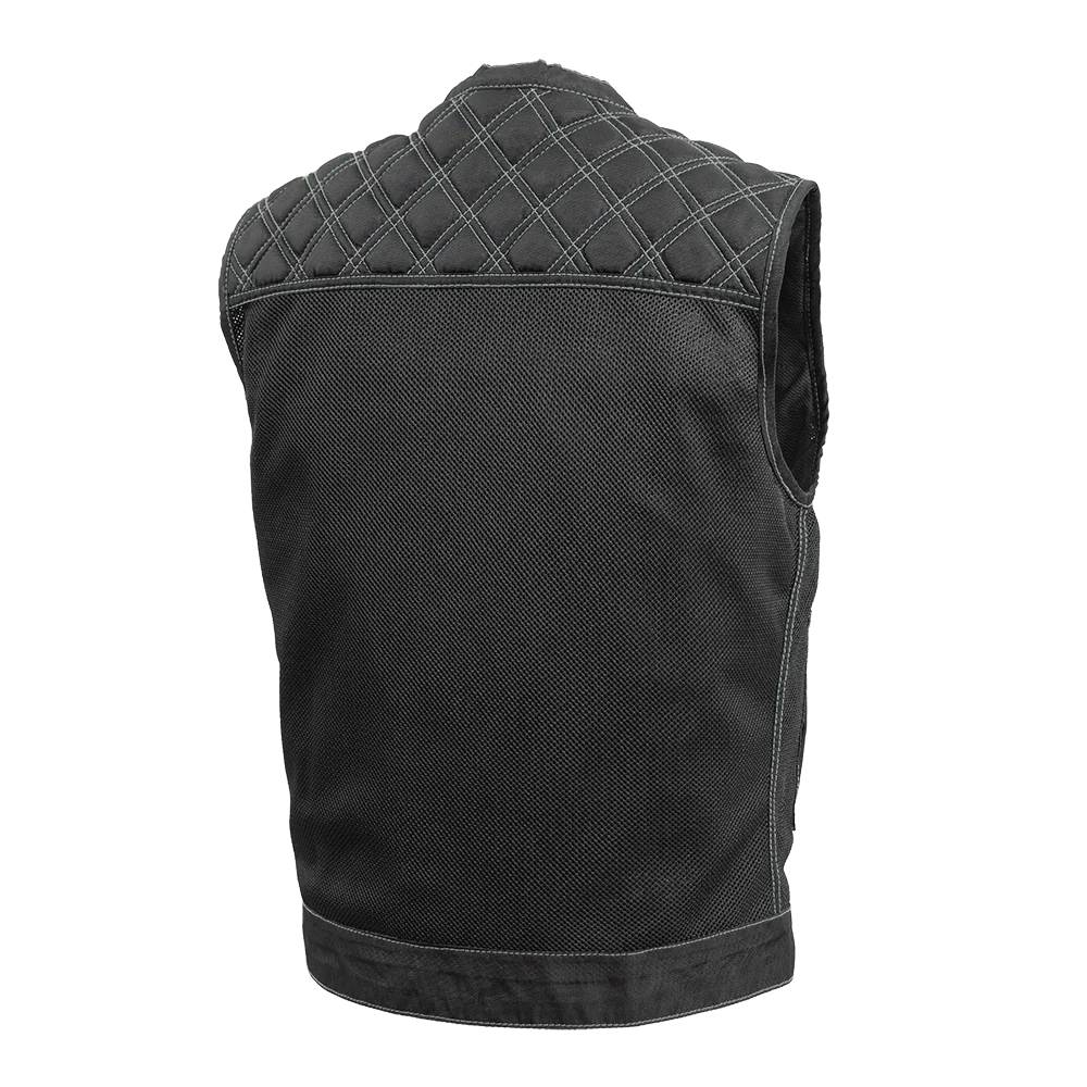 Downside Moto Mesh Men's Motorcycle Vest Men's Moto Mesh Vest First Manufacturing Company