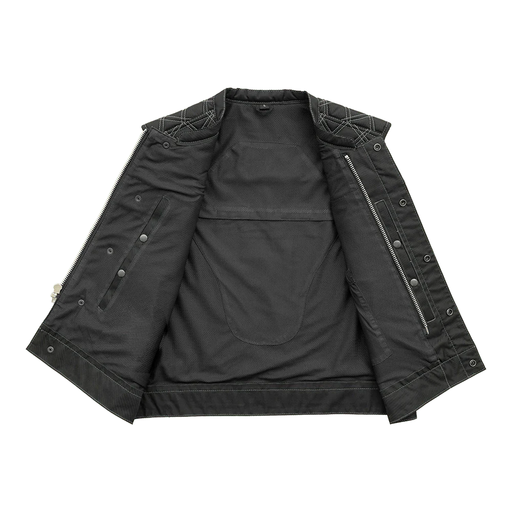 Downside Moto Mesh Men's Motorcycle Vest Men's Moto Mesh Vest First Manufacturing Company