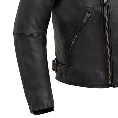 Enforcer Men's Motorcycle Leather Jacket Men's Leather Jacket First Manufacturing Company