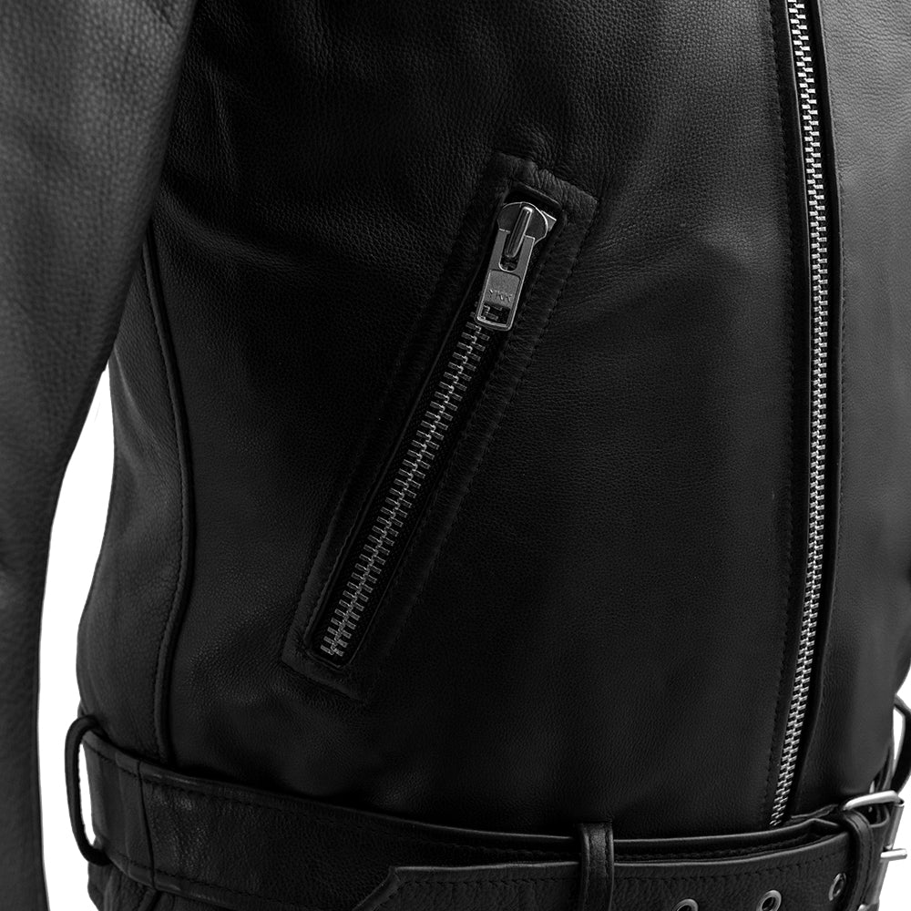 Fillmore Men's Motorcycle Leather Jacket (Copy) Men's Leather Jacket First Manufacturing Company