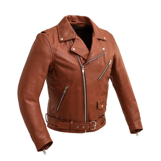 Fillmore Men's Motorcycle Leather Jacket (Copy) Men's Leather Jacket First Manufacturing Company WHISKEY XS