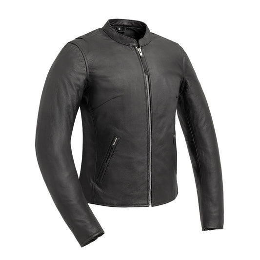 Flashback - Women's Motorcycle Leather Jacket Women's Leather Jacket First Manufacturing Company Black XS