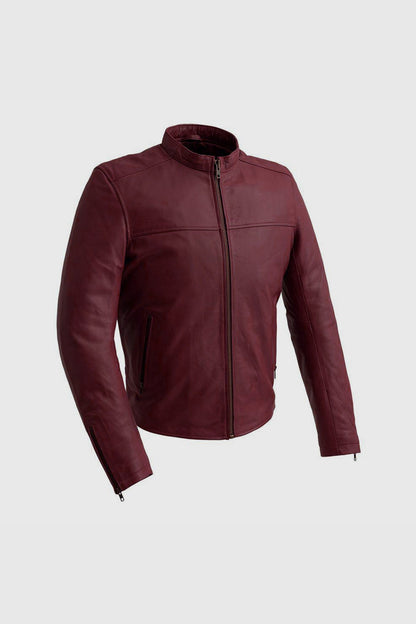 Grayson Leather Jacket Men's Leather Jacket FMCo Oxblood XS 