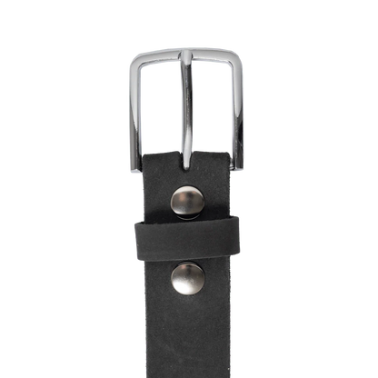 Gunmetal Nubuck Belt Belt First Manufacturing Company   