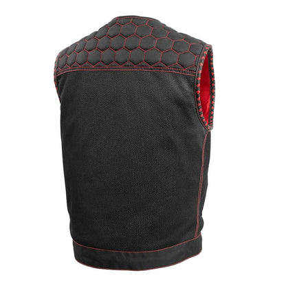 Hornet Moto Mesh Men's Club Style Vest Men's Moto Mesh Vest First Manufacturing Company