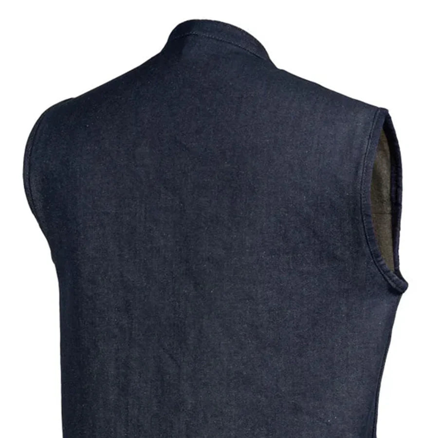 Kershaw Men's Motorcycle Denim Vest Men's Denim Vest First Manufacturing Company