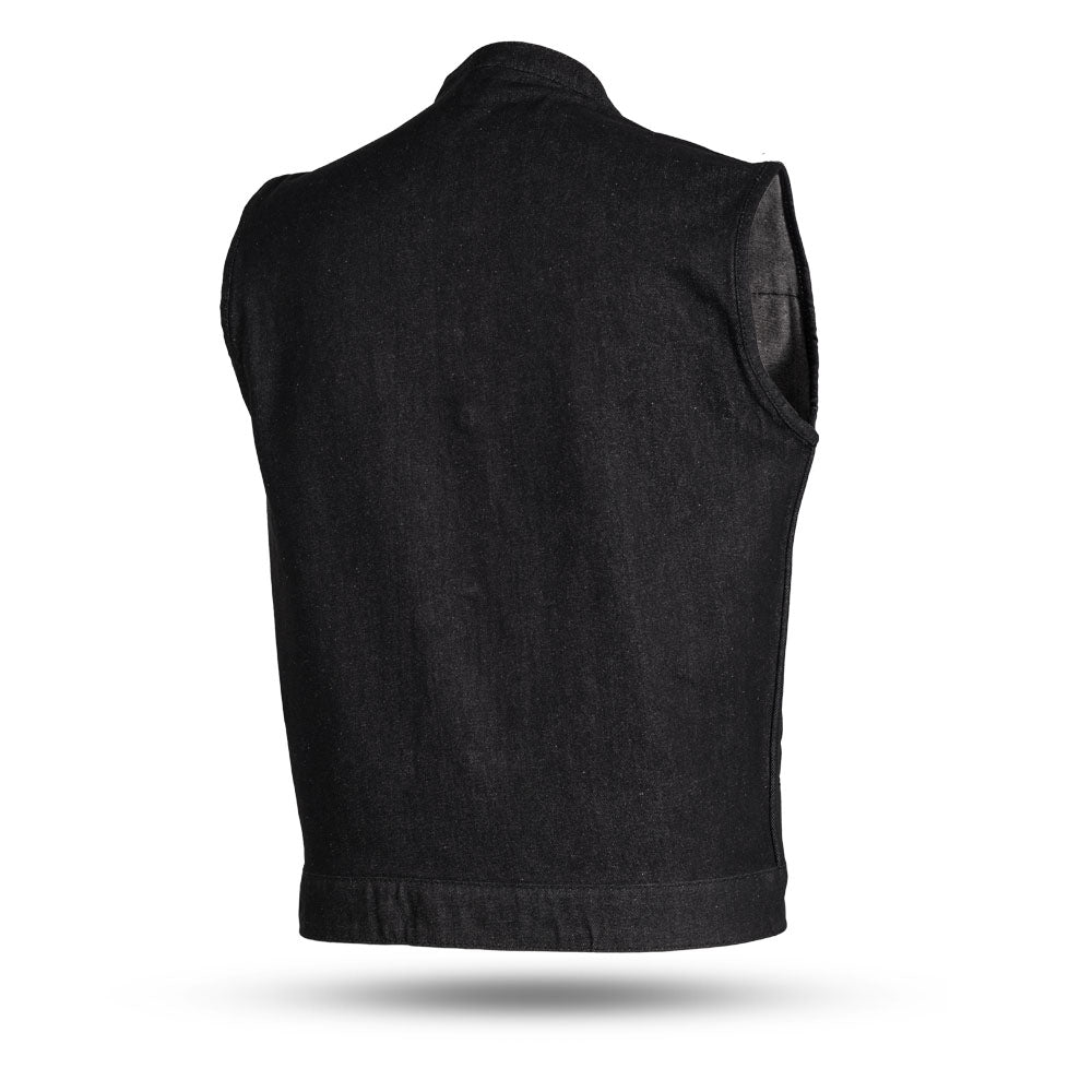 Kershaw Men's Motorcycle Denim Vest Men's Denim Vest First Manufacturing Company