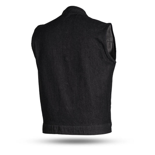 Kershaw Men's Motorcycle Denim Vest Men's Denim Vest First Manufacturing Company