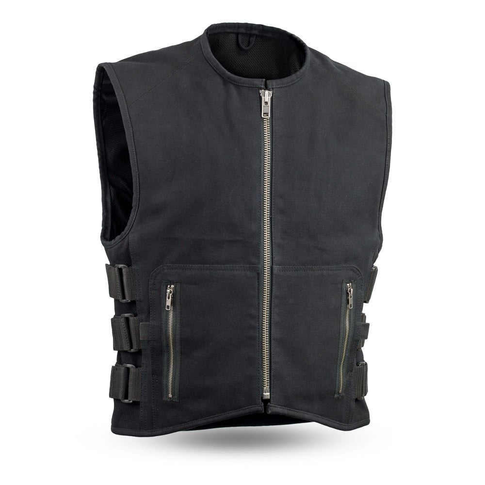 Knox - Men's Motorcycle Swat Style 20oz. Canvas Vest Men's Canvas Vests First Manufacturing Company S